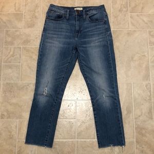 Madewell high rise slim jeans